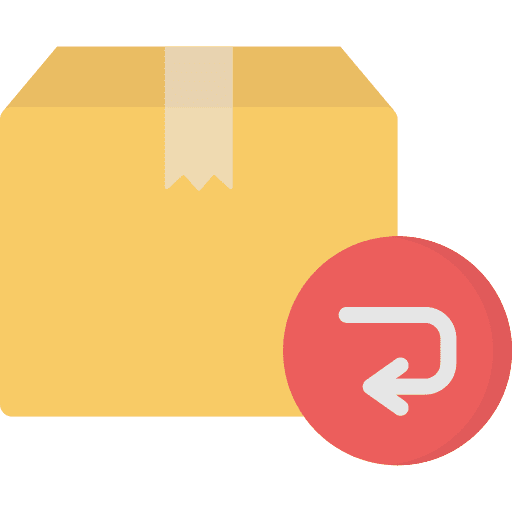 Return box package box shipping and delivery icon
