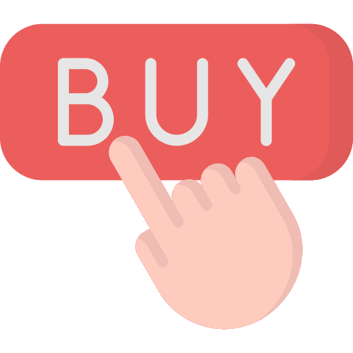 Buy hand store online icon