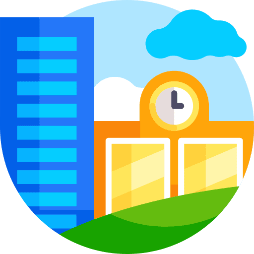 City city cities school icon