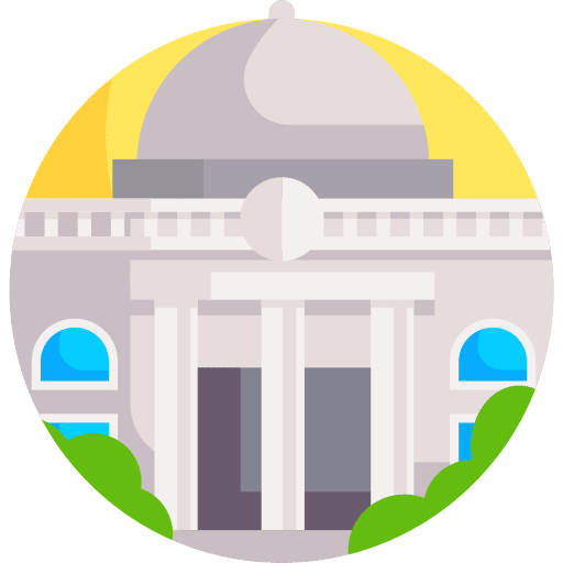 City hall city hall office block building icon