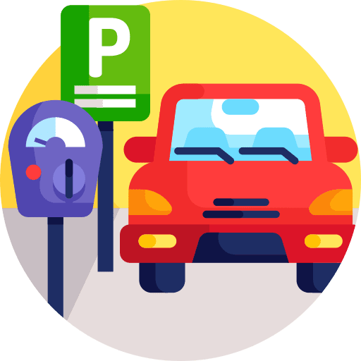 Parking transportation car vehicle icon