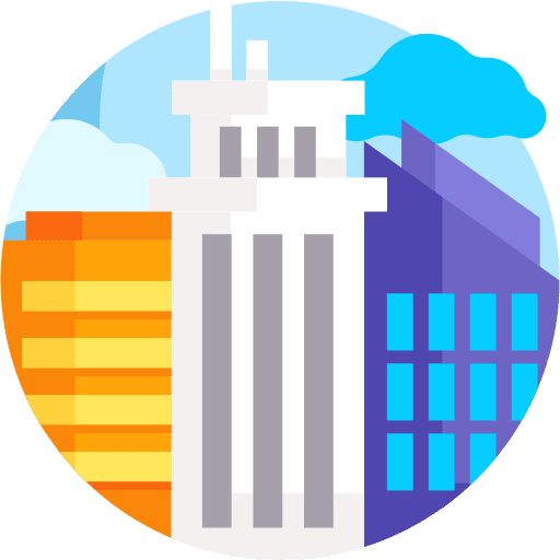 City architecture and city city town icon