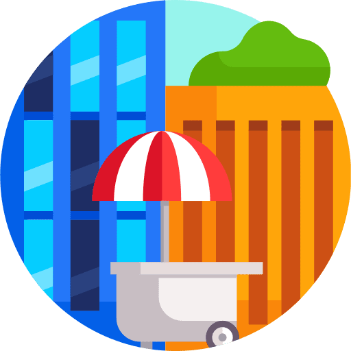 Fast food mobile store food store commerce icon