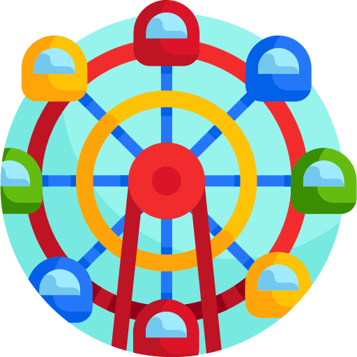 Ferris wheels entertainment architecture and city ferris wheel icon