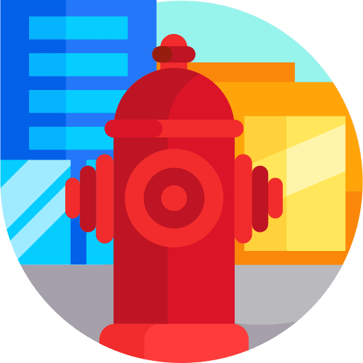 Fire hydrant protection security fire hydrant icon