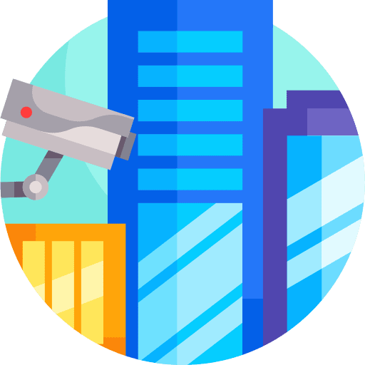 Security camera cctv camera surveillance buildings icon