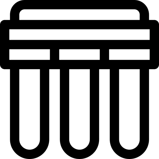 Filter treatment purity water icon