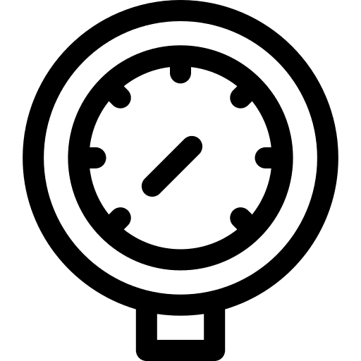Gauge plumbing industry pressure gauge icon