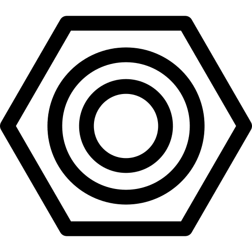 Nut nut drilling industry icon