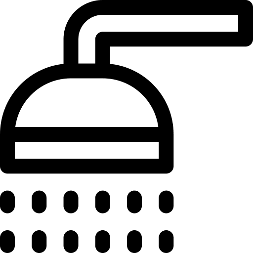 Shower head wellness medical washing icon