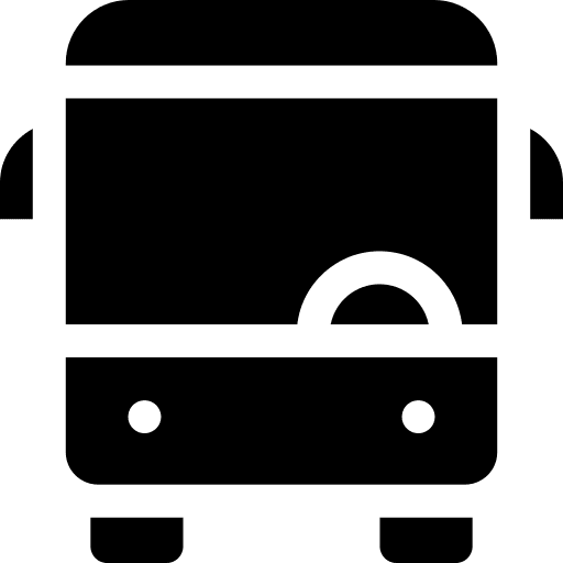 Bus travel transportation school bus icon