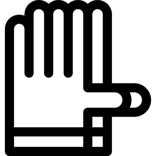 Gloves rubber gloves protection security icon