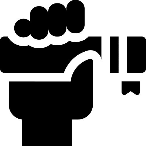 Graduation education hand diploma icon