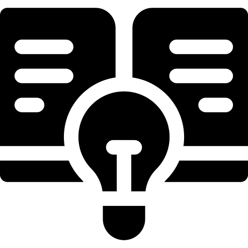 Idea knowledge light bulb innovation icon