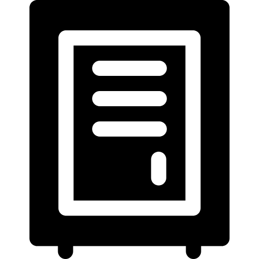 Locker changing room cabinet storage icon