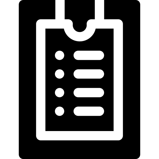 Test clipboard education document icon