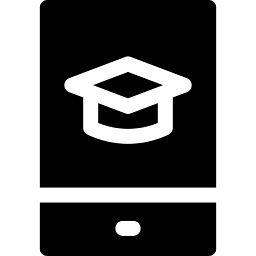 Elearning mortarboard electronics elearning icon