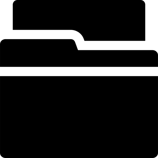 Folder storage document data icon
