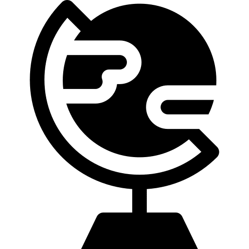 Globe school material earth geography icon