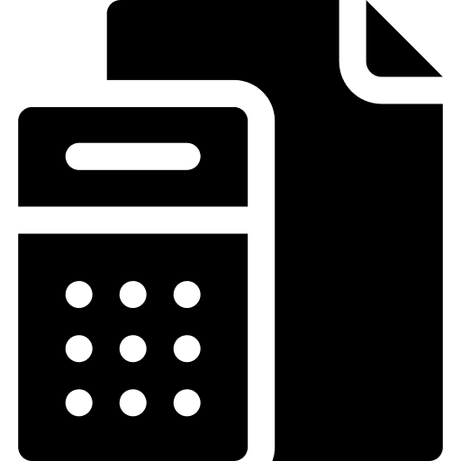 Calculator electronics file maths icon