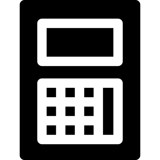 Calculator electronics mathematics calculate icon