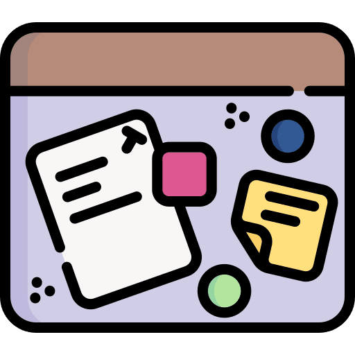 Moodboard plan graphic design college icon