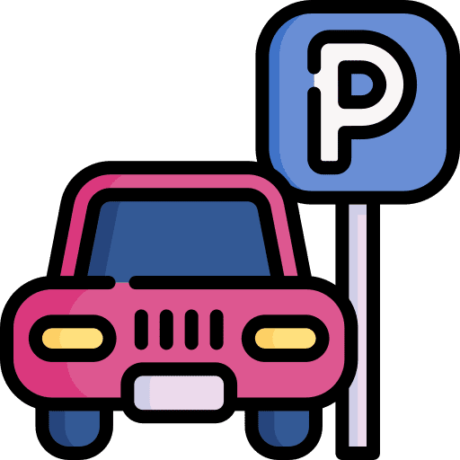 Parking sign transportation signaling traffic sign icon