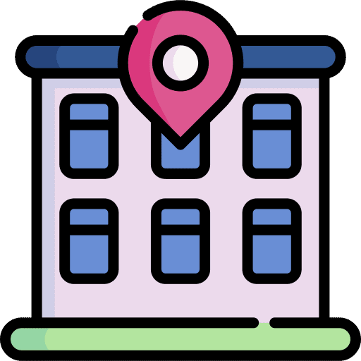 Coworking placeholder maps and location architecture and city icon