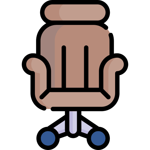 Office chair office chair furniture and household comfort icon