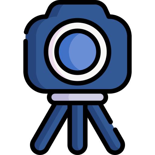 Photo camera electronics digital tripod icon