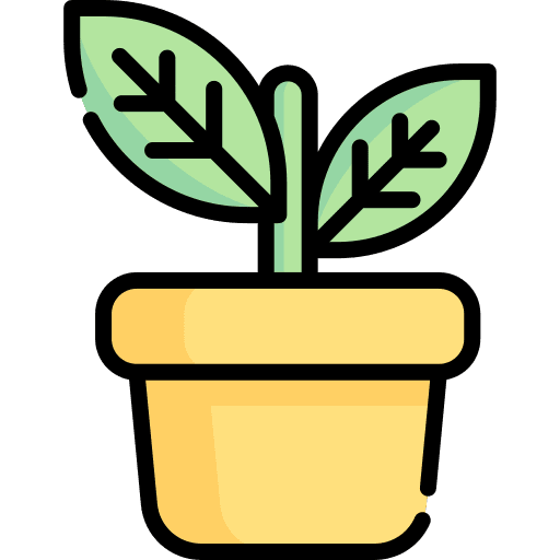 Plant pot leaf nature house plants icon