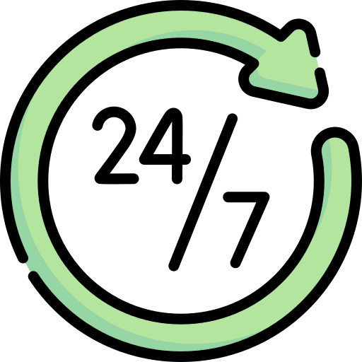 Working hours clock work time working hours icon