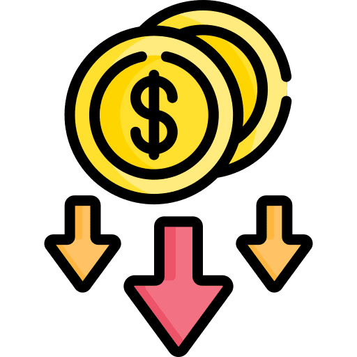 Recession banking crisis recession icon