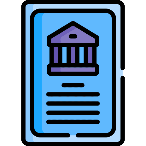 Bond invest business and finance certificate icon