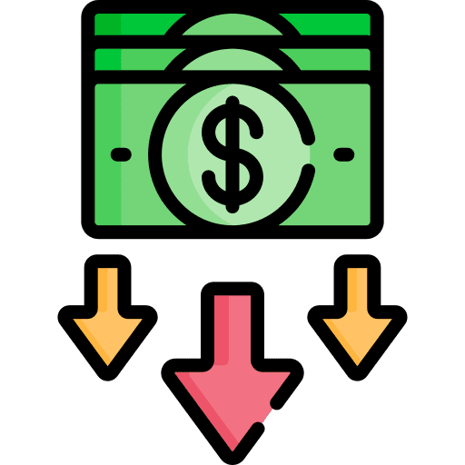 Recession banking economy business and finance icon