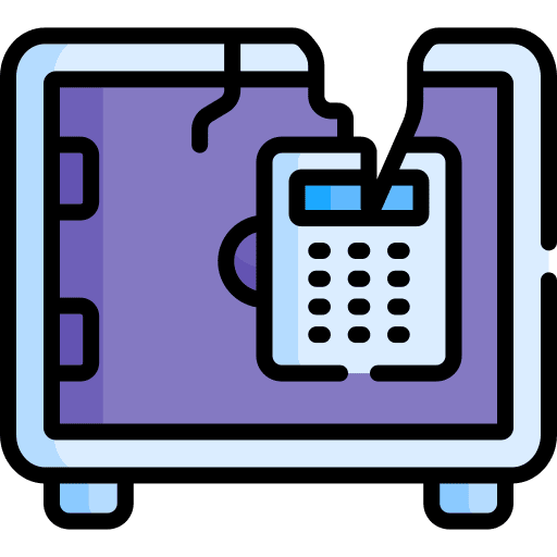 Safebox bankruptcy safebox bank icon