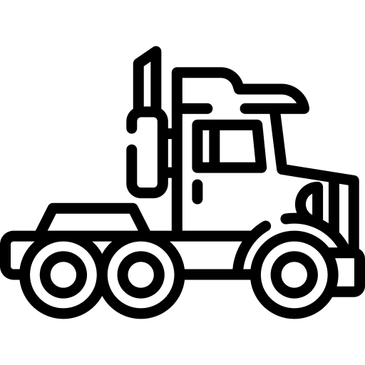 Big truck delivery truck car transportation icon