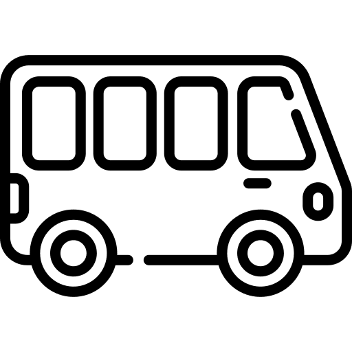 Minibus transportation microbus minibus icon