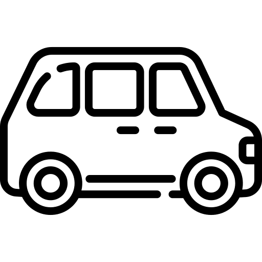 Minivan transport transportation automobile icon