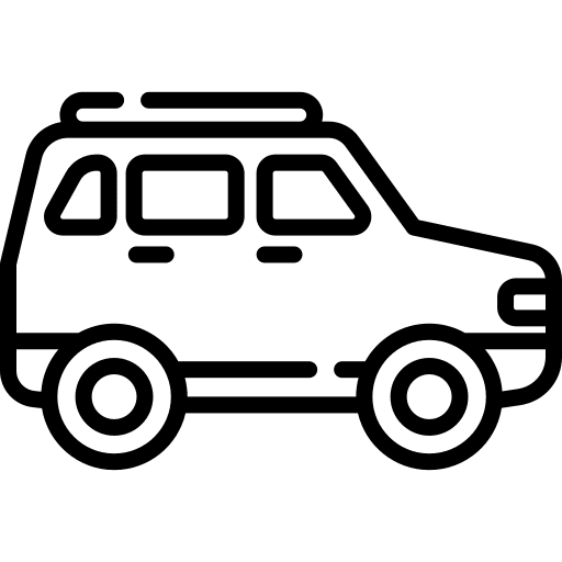 Suv suv auto transport icon