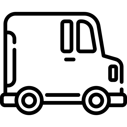 Van transport mover truck delivery truck icon