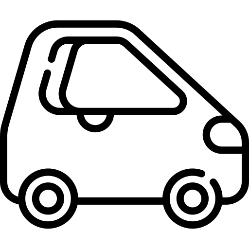 Microcar automobile car vehicles icon