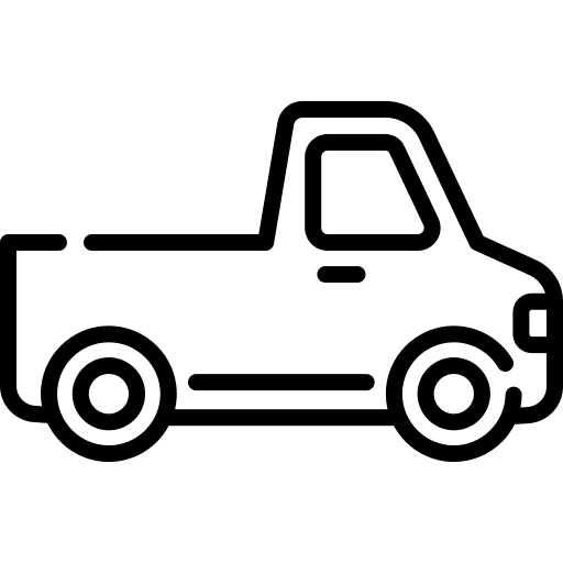 Pickup transport pickup van icon