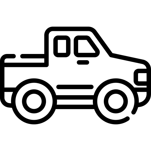 Pickup transportation truck pickup icon