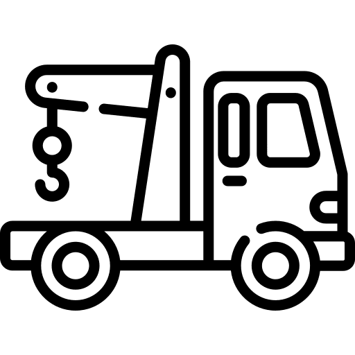 Tow truck transport crane hook icon