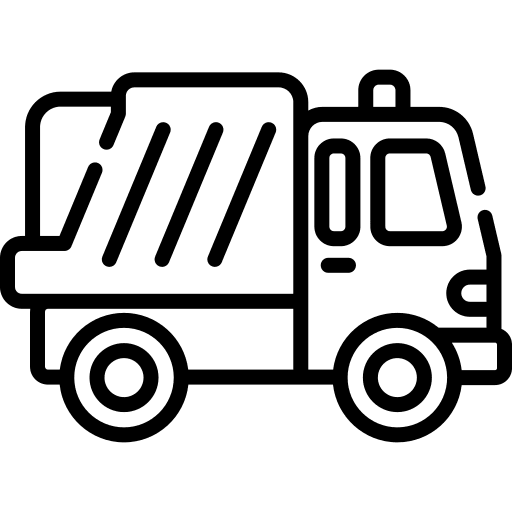 Garbage truck trash recycle garbage icon