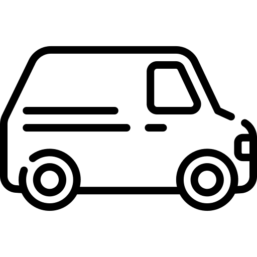 Minivan car transport transportation icon