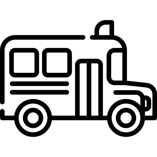 School bus transport transportation school bus icon