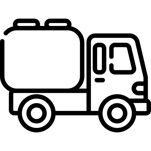 Tank truck transportation gas truck fuel icon