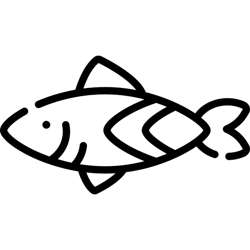 Fish meat food and restaurant supermarket icon